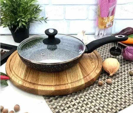 Сковорода антипригарная Edenberg EB 4107 с крышкой 20 см (EB 4107) - фото 2 Сковорода антипригарная Edenberg EB 4107 с крышкой 20 см (EB 4107) - фото 2