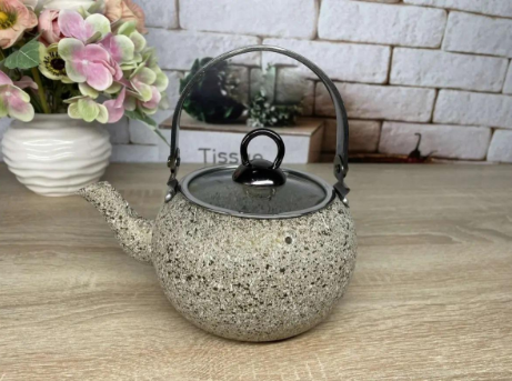 Чайник OMS 8212 S с гранитным антипригарным покрытием без индукции 1 л Sandy Beije - фото 2 Чайник OMS 8212 S с гранитным антипригарным покрытием без индукции 1 л Sandy Beije - фото 2