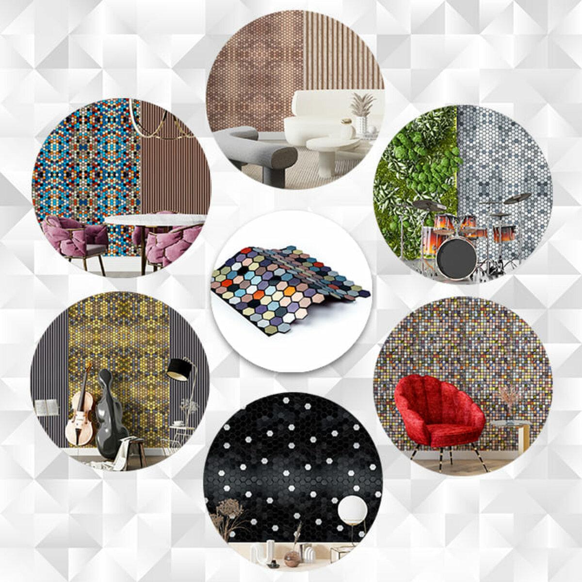 Плитка алюмінієва самоклеюча 300х300х3 мм Різнокольоровий (SW-00001935) - фото 6