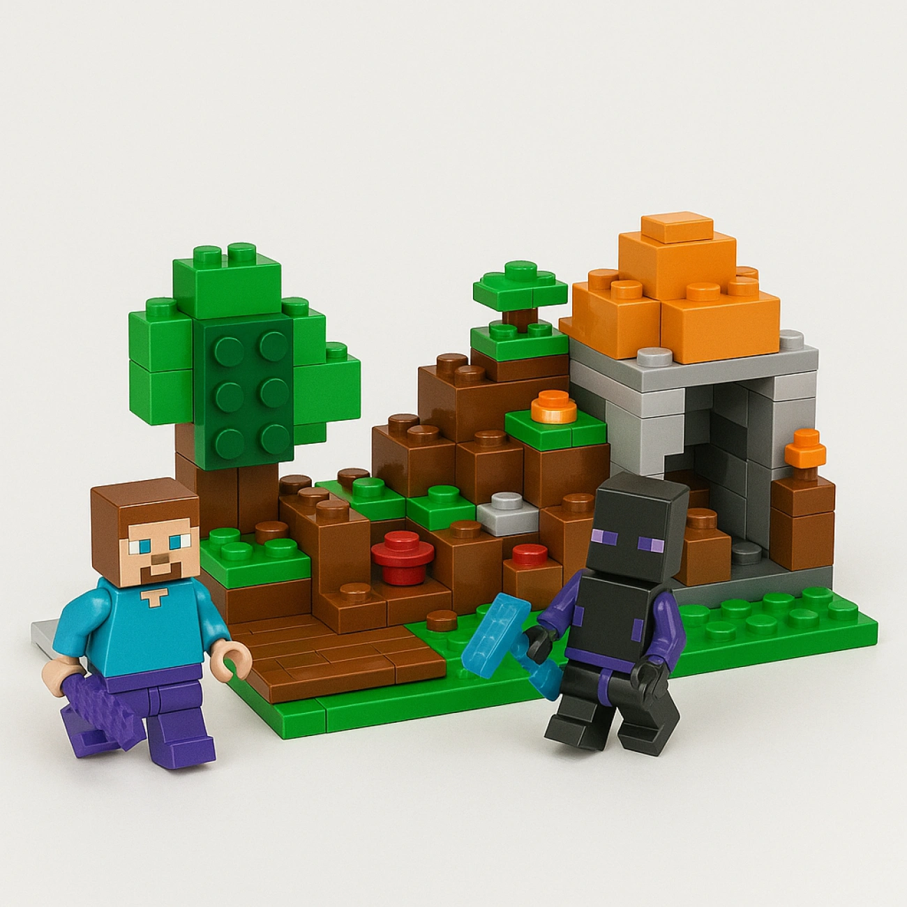 Конструктор Minecraft "Горная шахта с Эндерменом" 81009 175 деталей