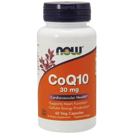 Коензим NOW Foods CoQ10 30 мг 60 Veg Caps