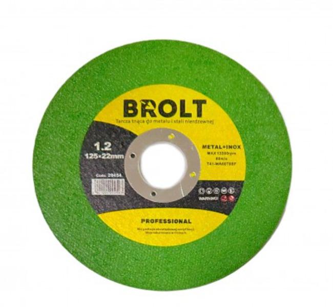 Круг відрізний BROLT Профі AluGreen по металу з оксидом алюмінію 125х1,2х22,23 мм (25309063)