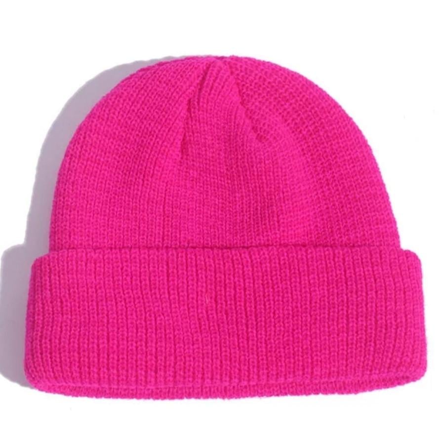 Шапка-бини короткая Темно-розовый (НЛ11-9)