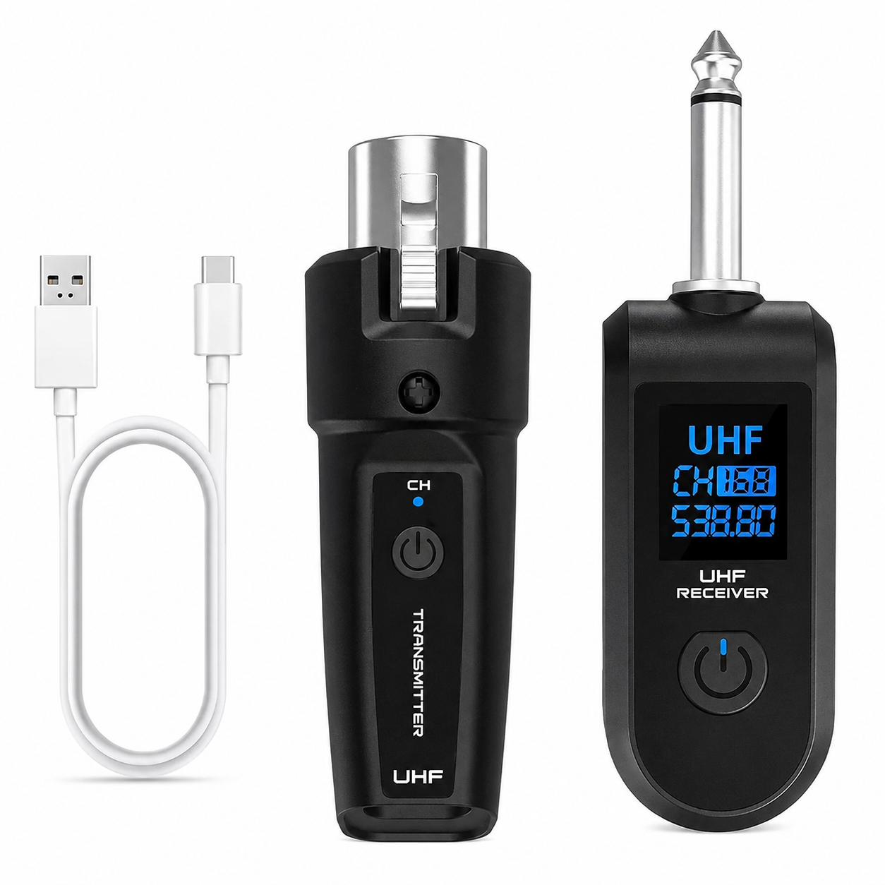 Микрофонный адаптер-конвертер 2,4G беспроводной XLR 50 м (0088)