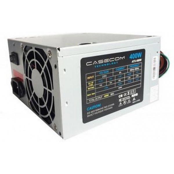 Блок живлення Casecom БЖ 400W Casecom, 80mm, 2xSATA, Bulk (CM 400S-8 ATX)