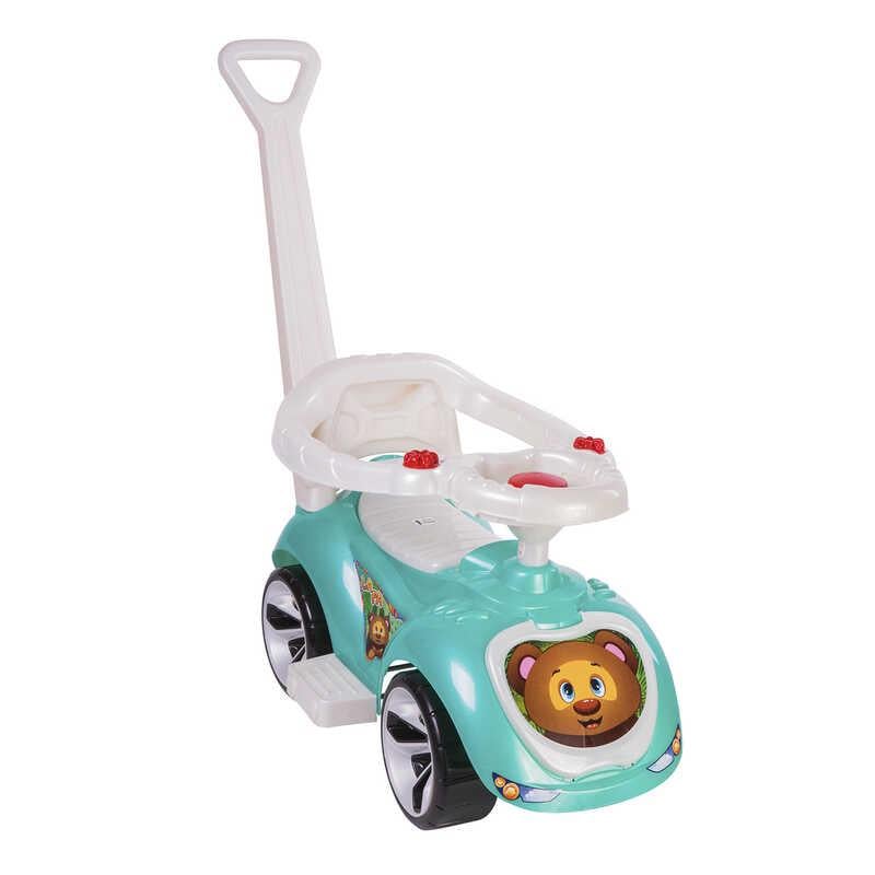 Каталка-толокар Orion лапка/родительская ручка/бампер Turquoise (90511)