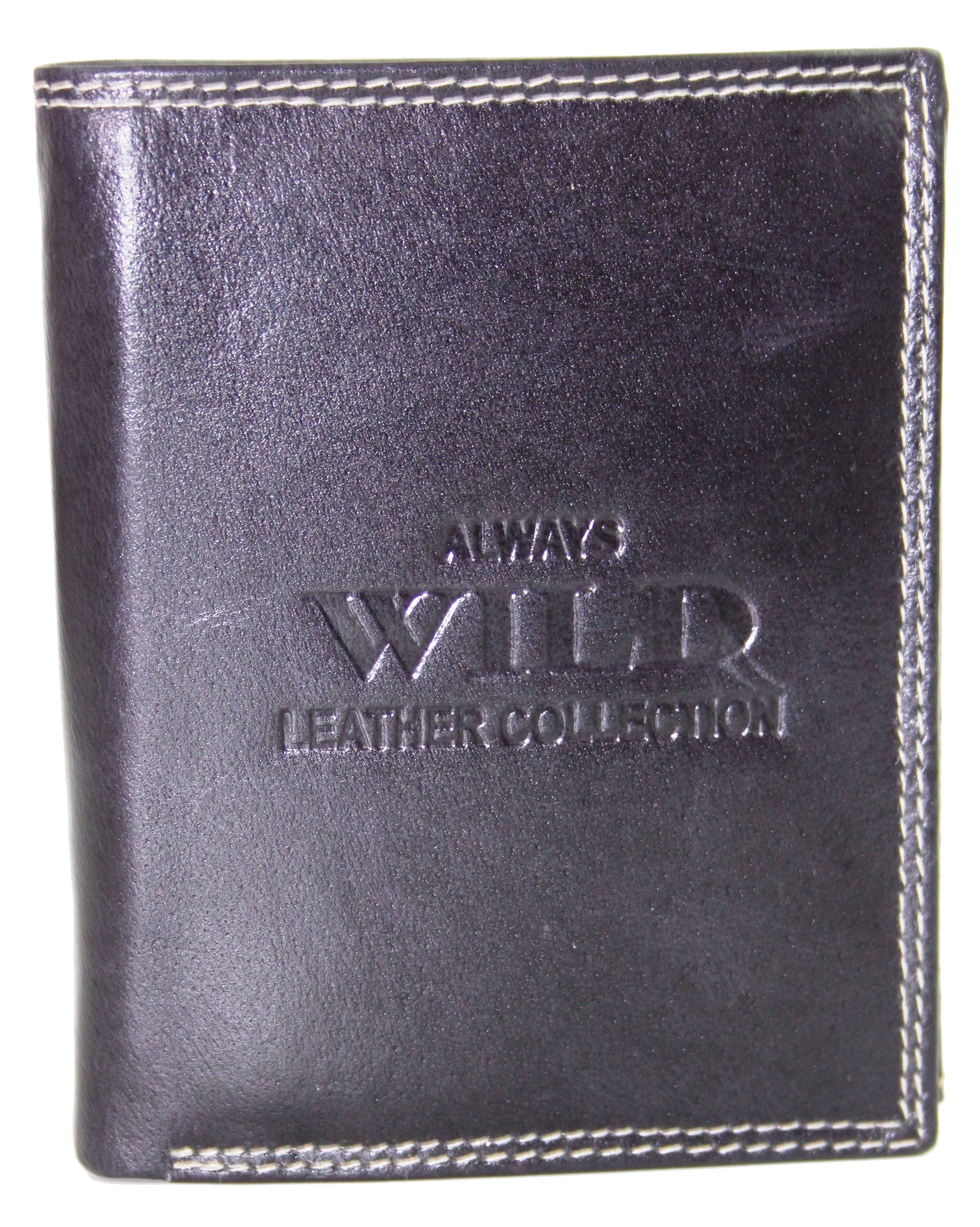 Портмоне мужское Always Wild кожаное Черный (PRM034 Black)