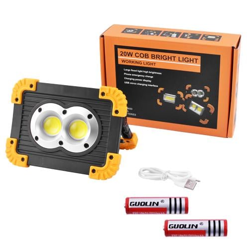 Прожектор светодиодный L802-20W-2COB+1W Powerbank 2x18650/3xAA ЗУ microUSB Box (2245502097) Прожектор светодиодный L802-20W-2COB+1W Powerbank 2x18650/3xAA ЗУ microUSB Box (2245502097)