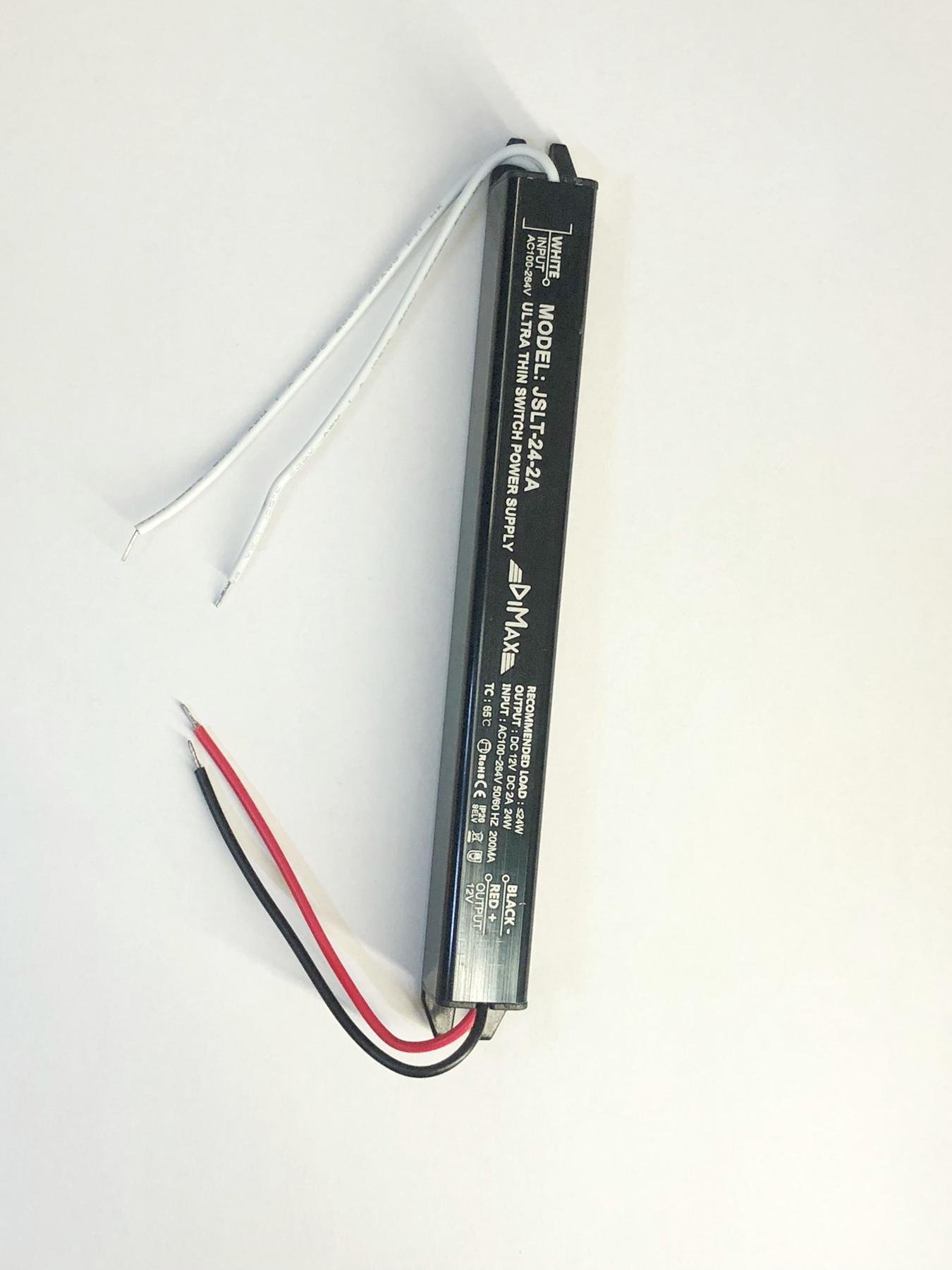 Блок питания Dimax Slim 24W 2А 12V для LED ленты (14357182)