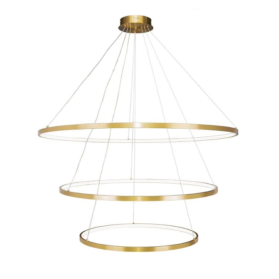 Люстра подвесная светодиодная кольца Levistella 7529832-3A 600/800/1000 Бронза