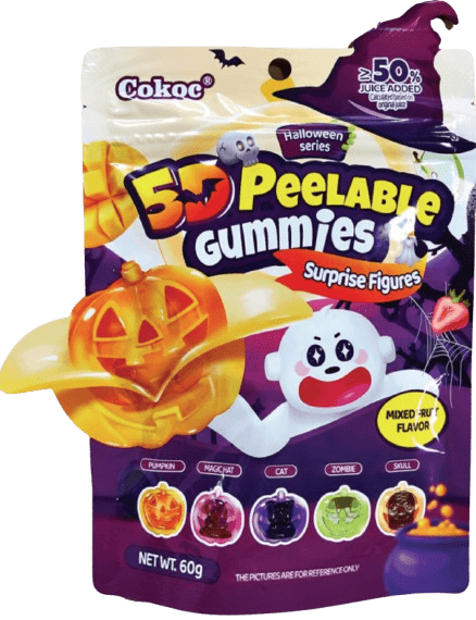 Конфеты желейные Cokoc Halloween 5D Peelable 60 г (2761914885)