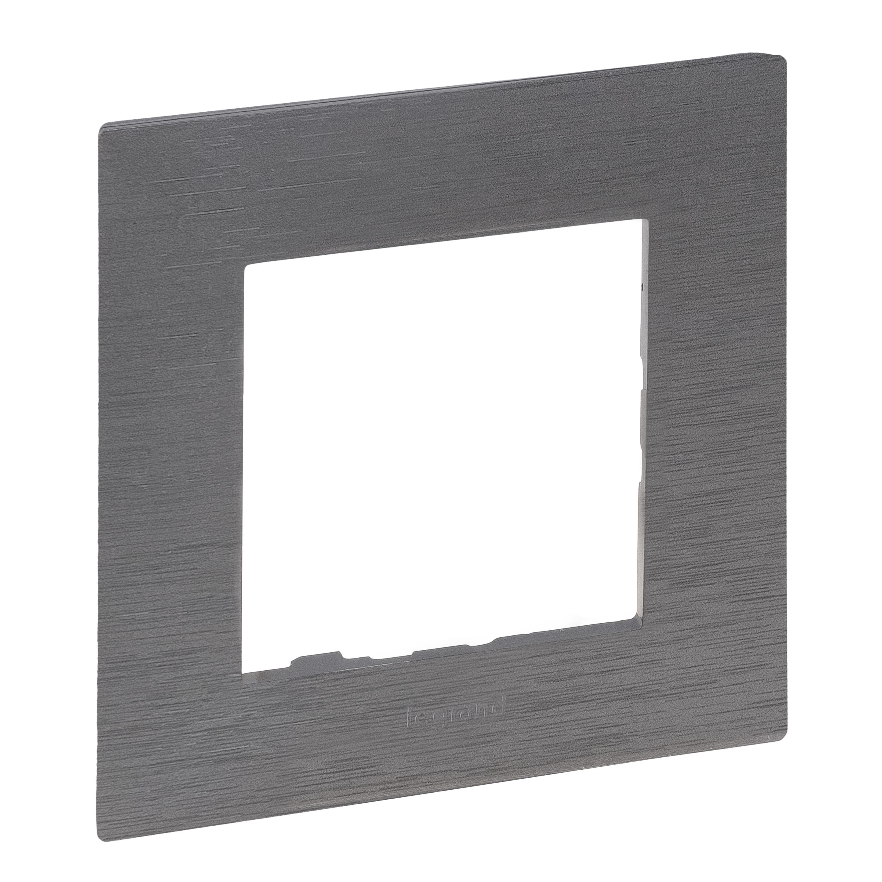 Рамка Legrand NILOE STEP 1-постовая Фактурная сталь (863991)