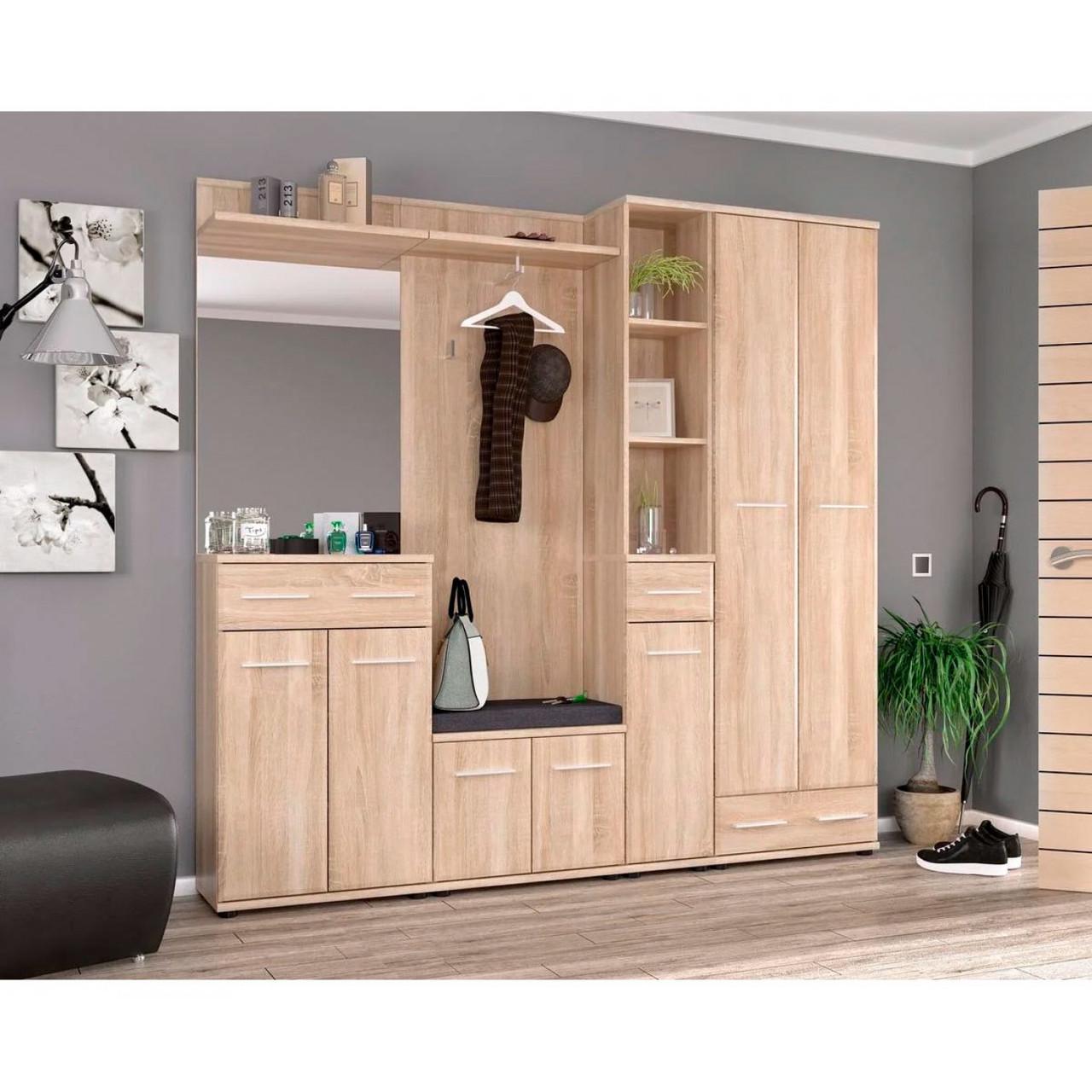 Тумба для обуви Мебель-Сервіс 2Д Трио Дуб сонома (26932794) - фото 2