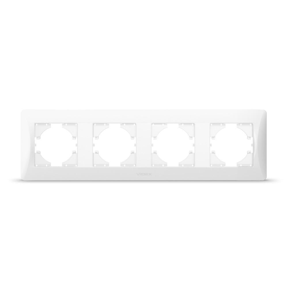 Рамка Videx Binera на 4 места горизонтальная Белый