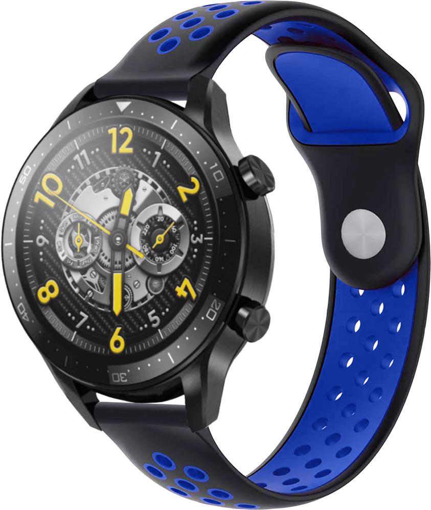 Ремешок Sport для Realme Watch S Pro 22 мм Black/Blue (23055-43)