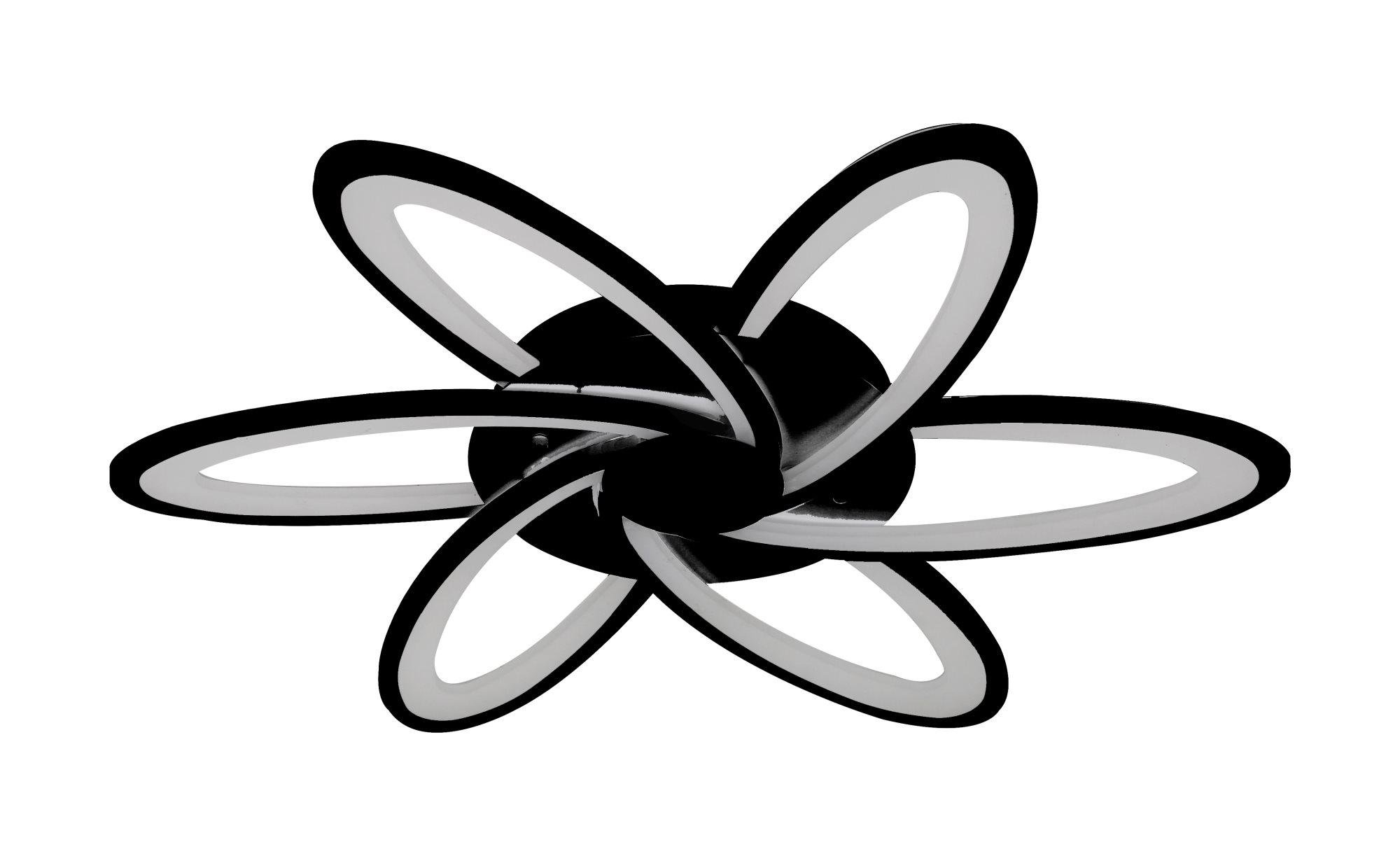 Люстра светодиодная акриловая Sirius 6236-6 BK 104W