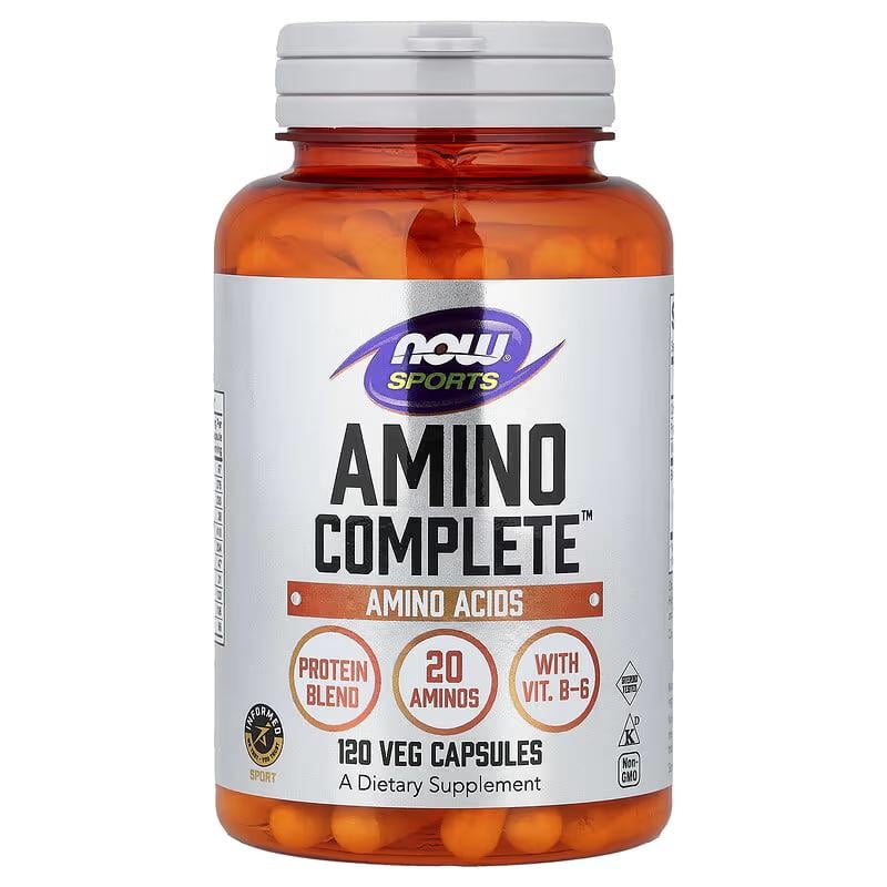Комплекс аминокислот Now Foods Sports Amino Complete 120 вегетарианских капсул