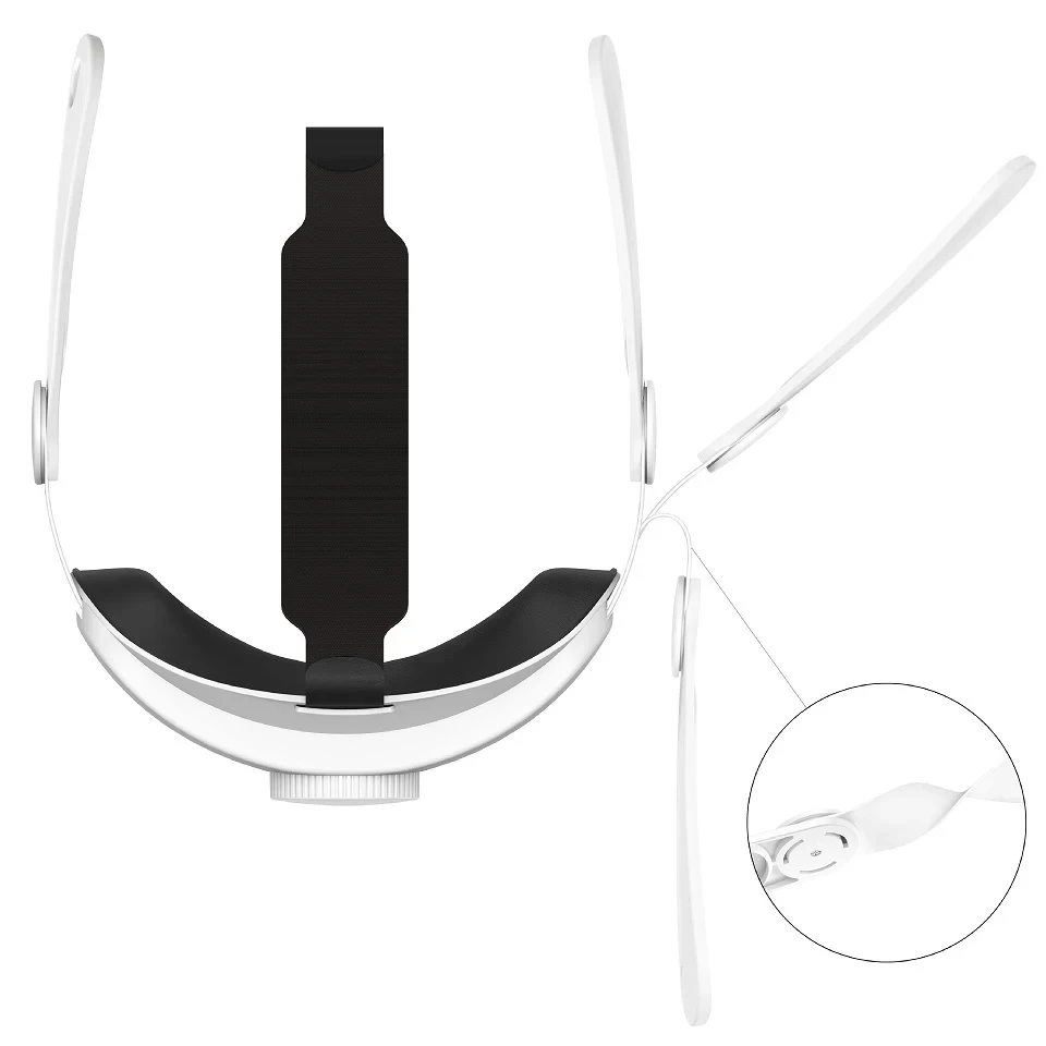 Крепление-ремень головы T1S для Meta Oculus Quest 3S Белый - фото 7 Крепление-ремень головы T1S для Meta Oculus Quest 3S Белый - фото 7