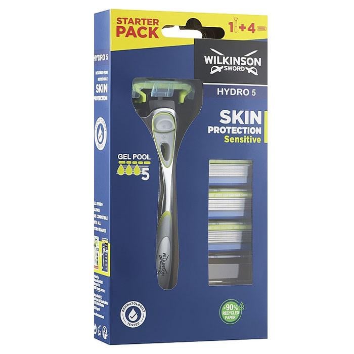 Станок для бритья Wilkinson Hydro 5 Sensitiv Clampack 1+3 шт. (1711109519)