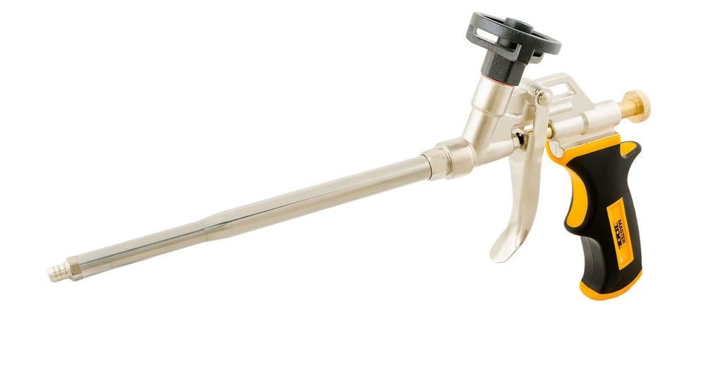 Пистолет для монтажной пены MasterTool 180 мм тефлоновое покрытие баллоноприемника и иглы (81-8676)