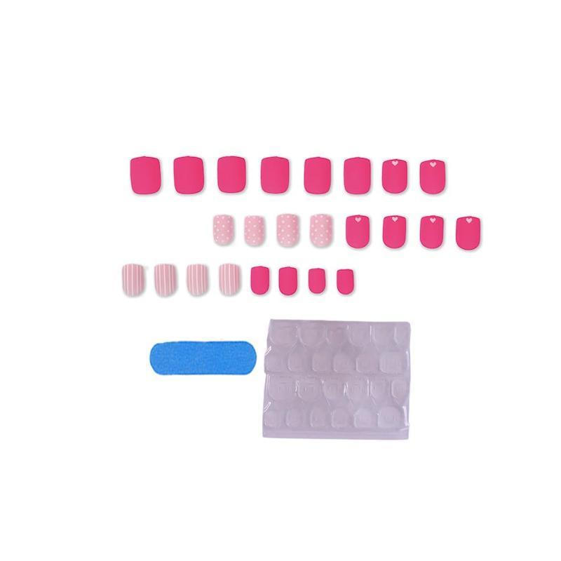 Накладные ногти с дизайном квадрат с клеевыми пластинами 24 шт. Оттенки розового - фото 2 Накладные ногти с дизайном квадрат с клеевыми пластинами 24 шт. Оттенки розового - фото 2