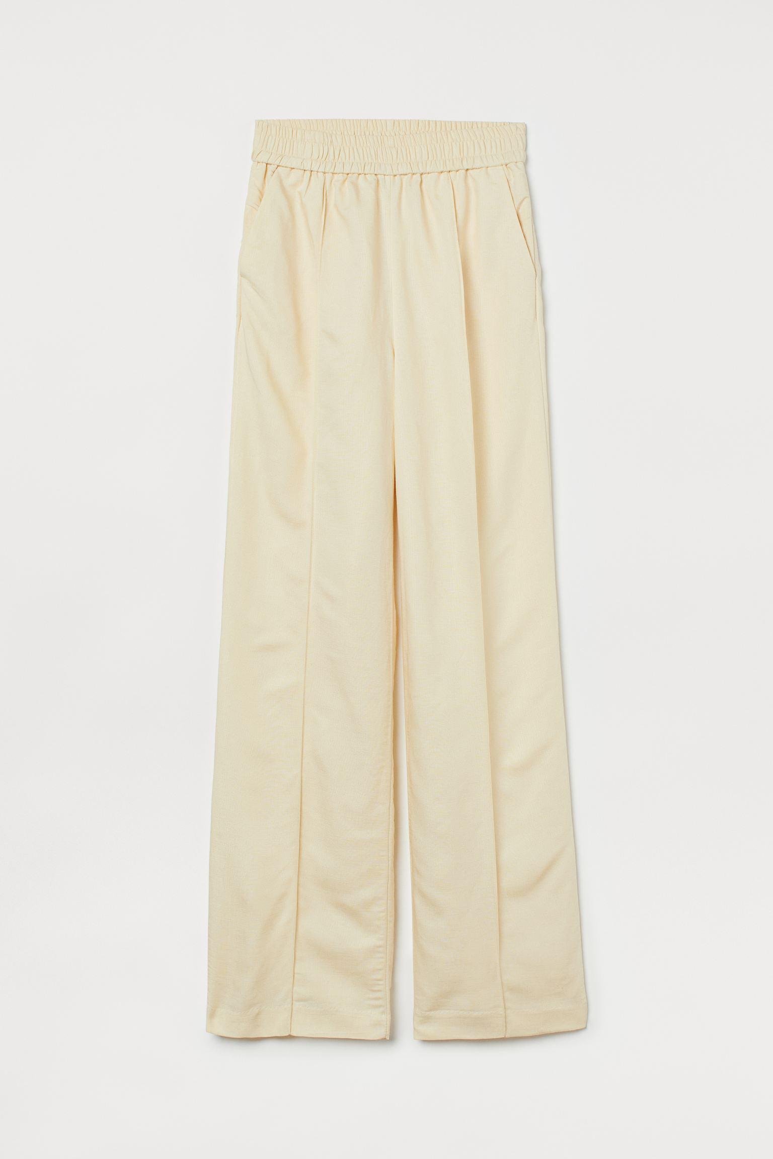 Штани H&M L Кремовий (S208988398) Штани H&M L Кремовий (S208988398)