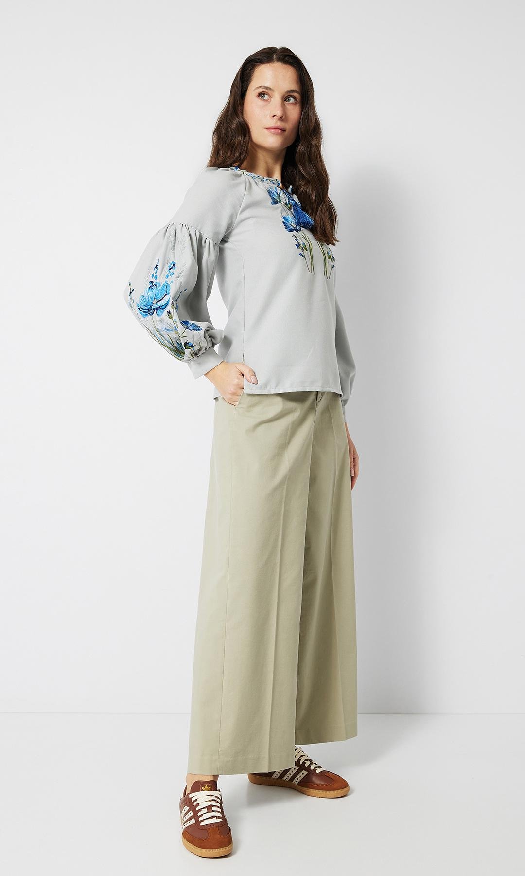 Вышиванка женская Вышиваночка р. 52 Серый (2205-7) - фото 2 Вышиванка женская Вышиваночка р. 52 Серый (2205-7) - фото 2