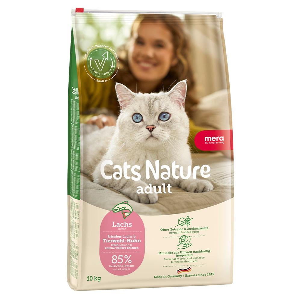 Корм сухий беззерновий MERA Cats Nature Salmon для котів всіх порід з лососем 10 кг (3000917892)