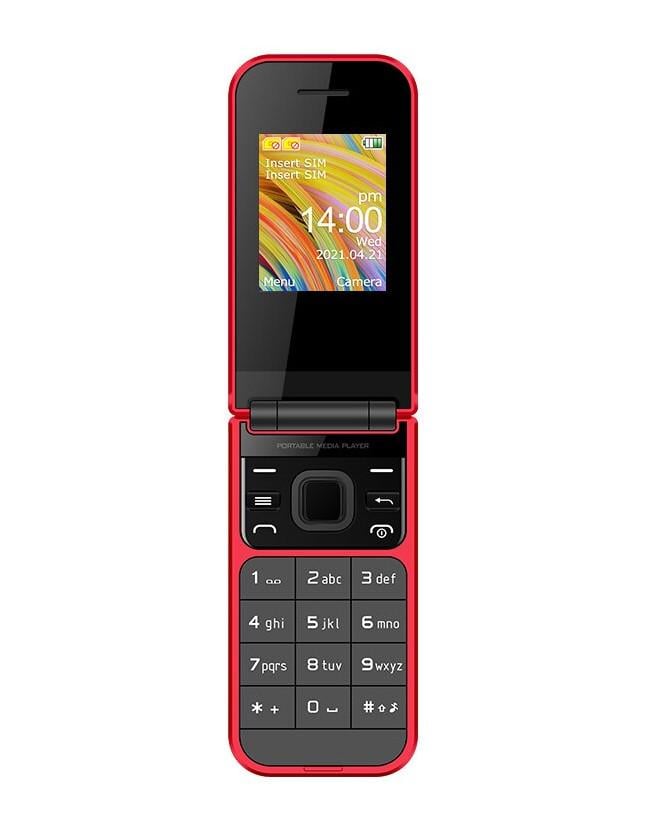 Кнопковий телефон Uniwa F2720 1,77"/2G Red (11163418)