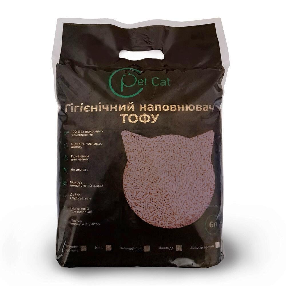 Наполнитель для туалета соевый Лаванда Pet Cat Tofu 2,5 кг 6 л