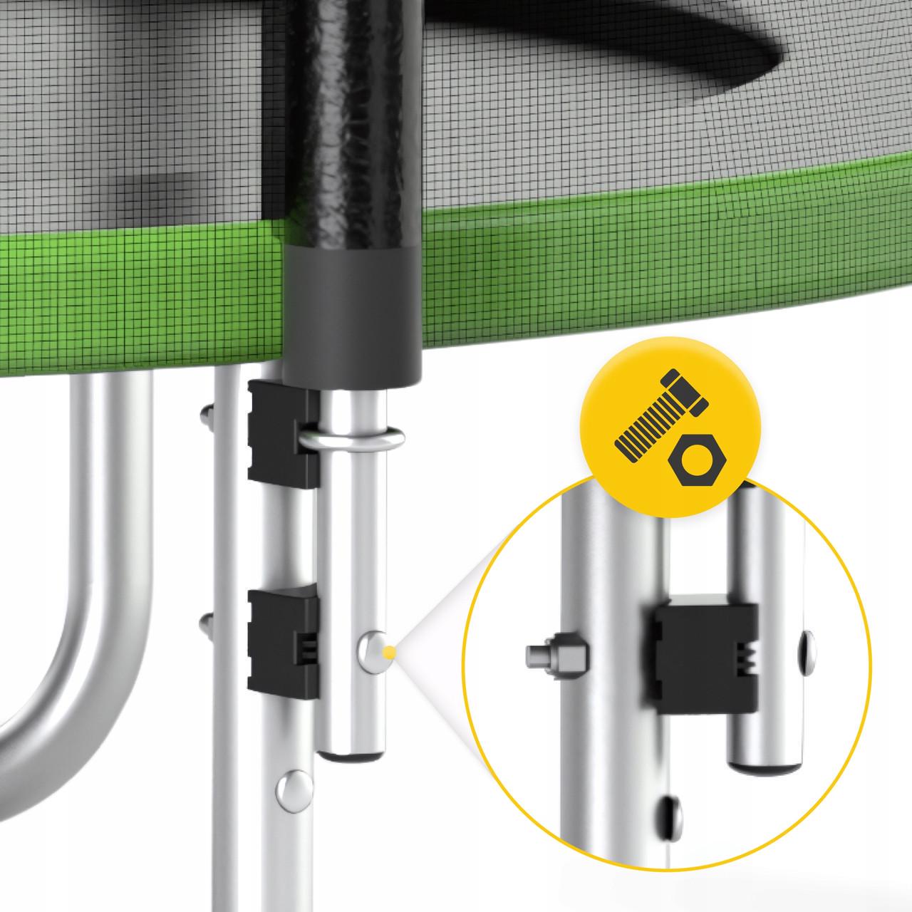 Батут с наружной сеткой 4FIZJO Classic 8FT 252 см Black/Green (P-5907739314123) - фото 5 Батут с наружной сеткой 4FIZJO Classic 8FT 252 см Black/Green (P-5907739314123) - фото 5