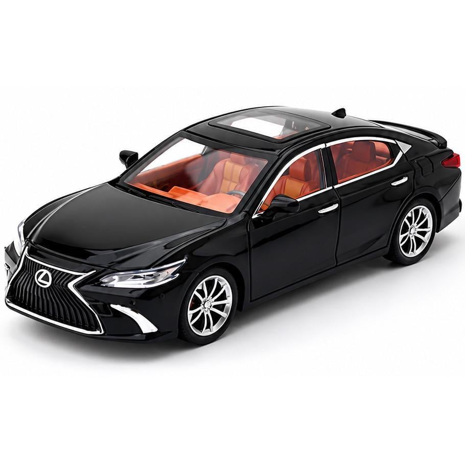 Игрушечная машинка-модель металлическая AutoExpert Lexus ES 300h 1:24 инерционная со светом и звуком/открываются двери Черный (35245500)