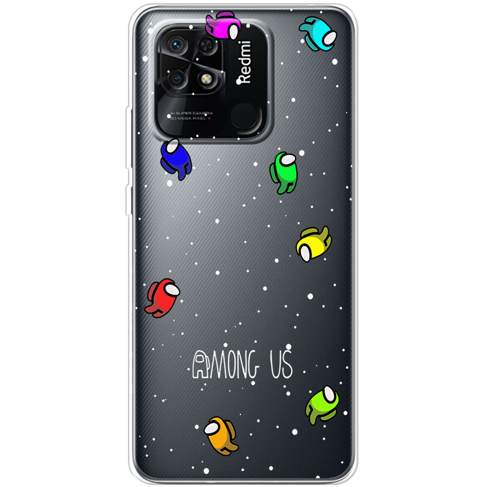 Чехол BoxFace Xiaomi Redmi 10C Among Us Invisible Прозрачный силикон (44304-bk76-44304)