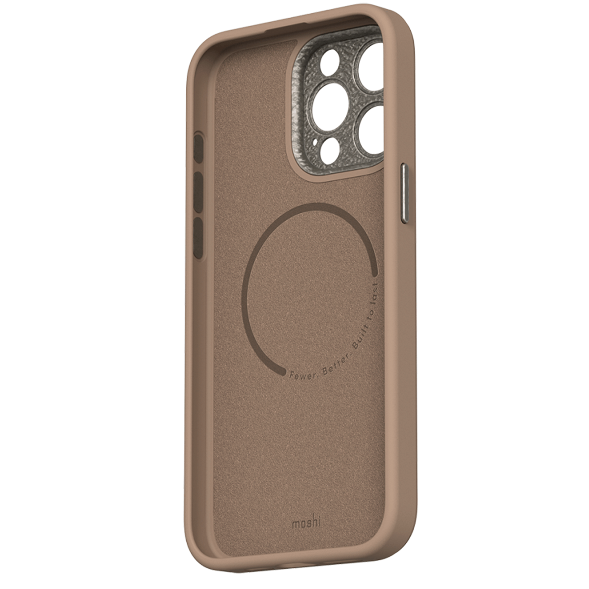 Чехол-накладка Moshi Napa Slim Hardshell Case Woodsmoke Brown для iPhone 15 Pro Max (99MO231108) - фото 3 Чехол-накладка Moshi Napa Slim Hardshell Case Woodsmoke Brown для iPhone 15 Pro Max (99MO231108) - фото 3