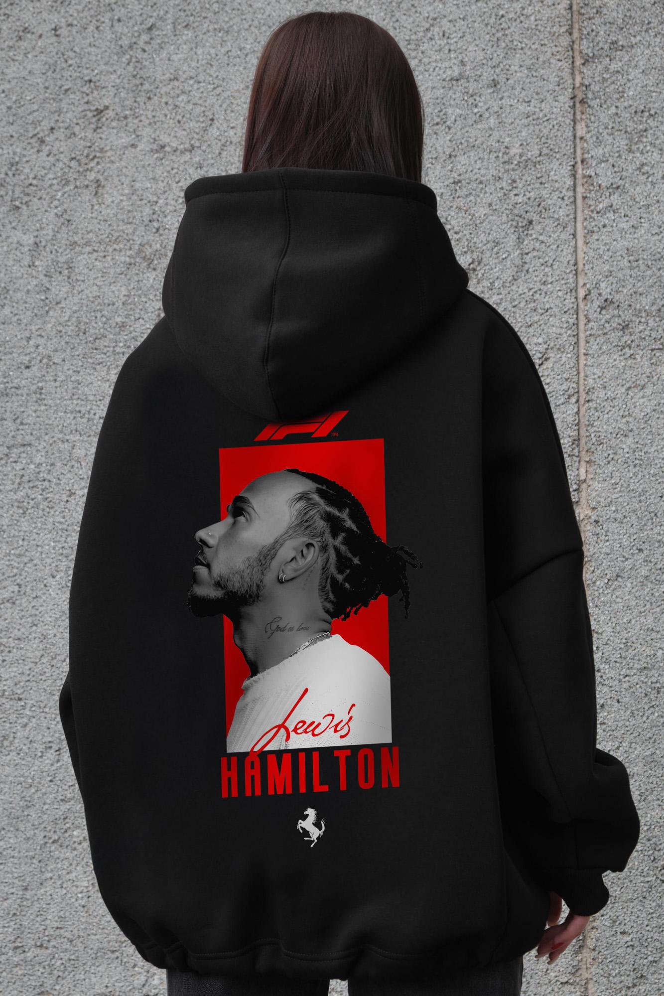 Худи на флисе Without с капюшоном и принтом Hamilton оверсайз Black (8055524) - фото 5 Худи на флисе Without с капюшоном и принтом Hamilton оверсайз Black (8055524) - фото 5