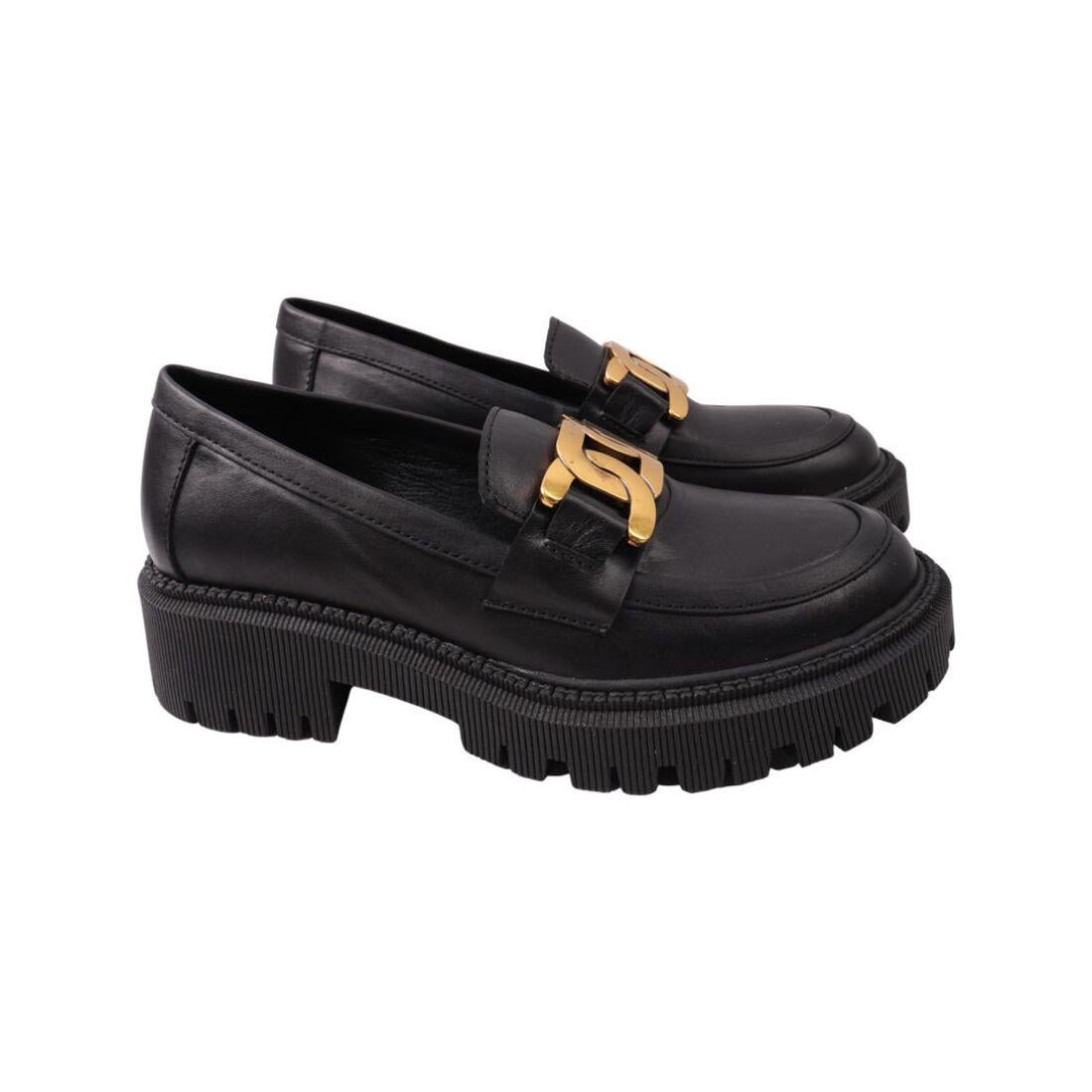 Туфли женские Olli из кожи р. 36 Черный (85-21DTC)