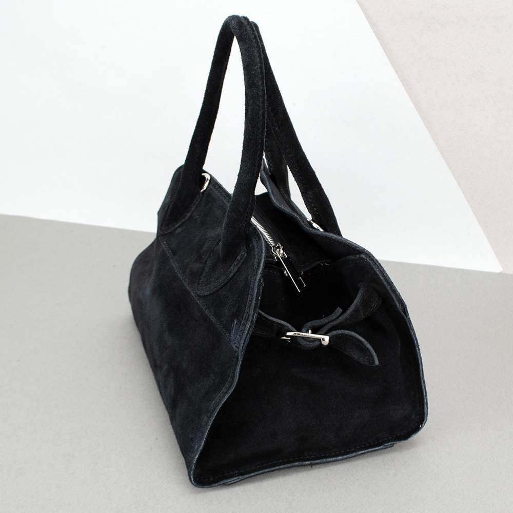 Сумка женская замшевая Virginia Conti 03752_s Черный (2449769857) - фото 3 Сумка женская замшевая Virginia Conti 03752_s Черный (2449769857) - фото 3