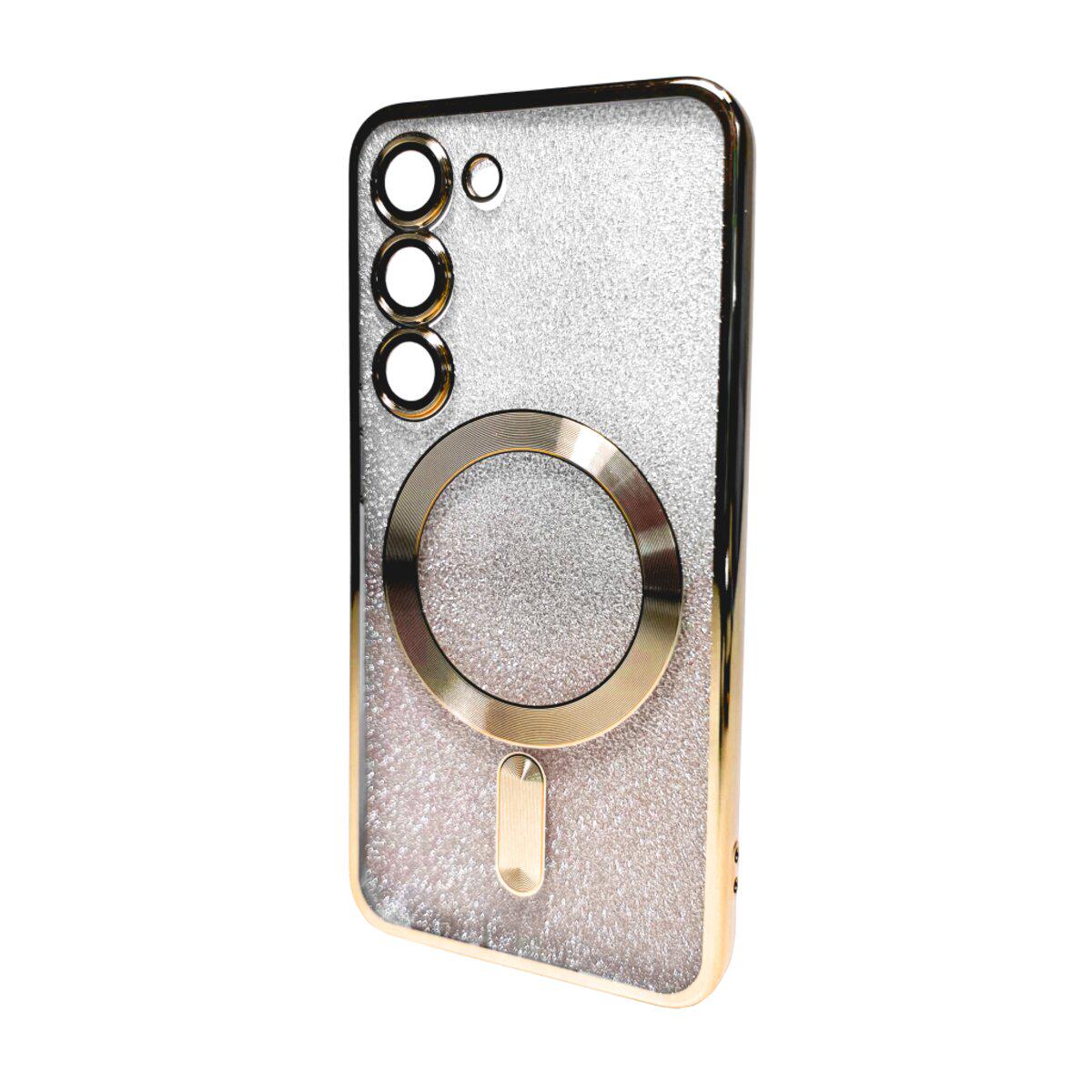 Противоударный чехол для Samsung Galaxy S23 Cosmic CD Shiny Magnetic / Gold