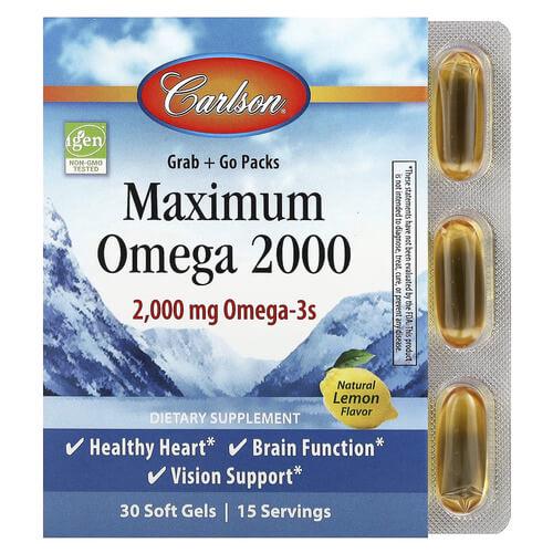 Омега-3 Carlson Maximum Omega 2000 30 Soft Gels (CAR-60020)