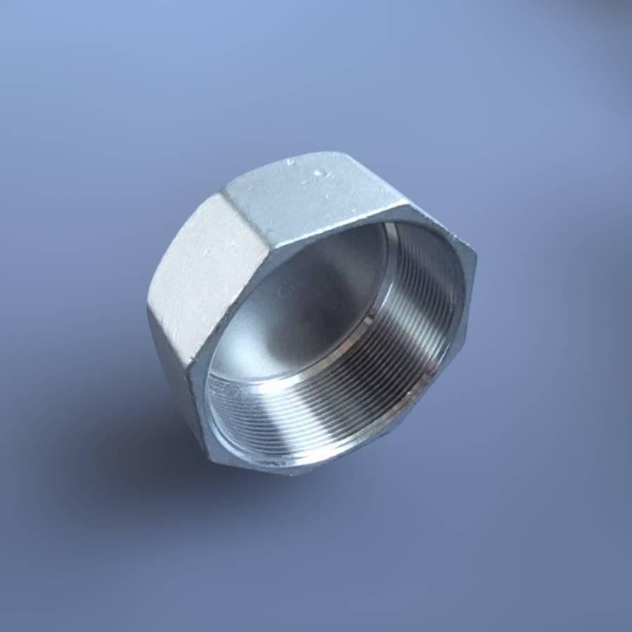 Заглушка різьбова восьмигранна DN80 BSPP н/ж сталь AISI304 Class-150 внутрішня різьба 3" (29203265) - фото 8