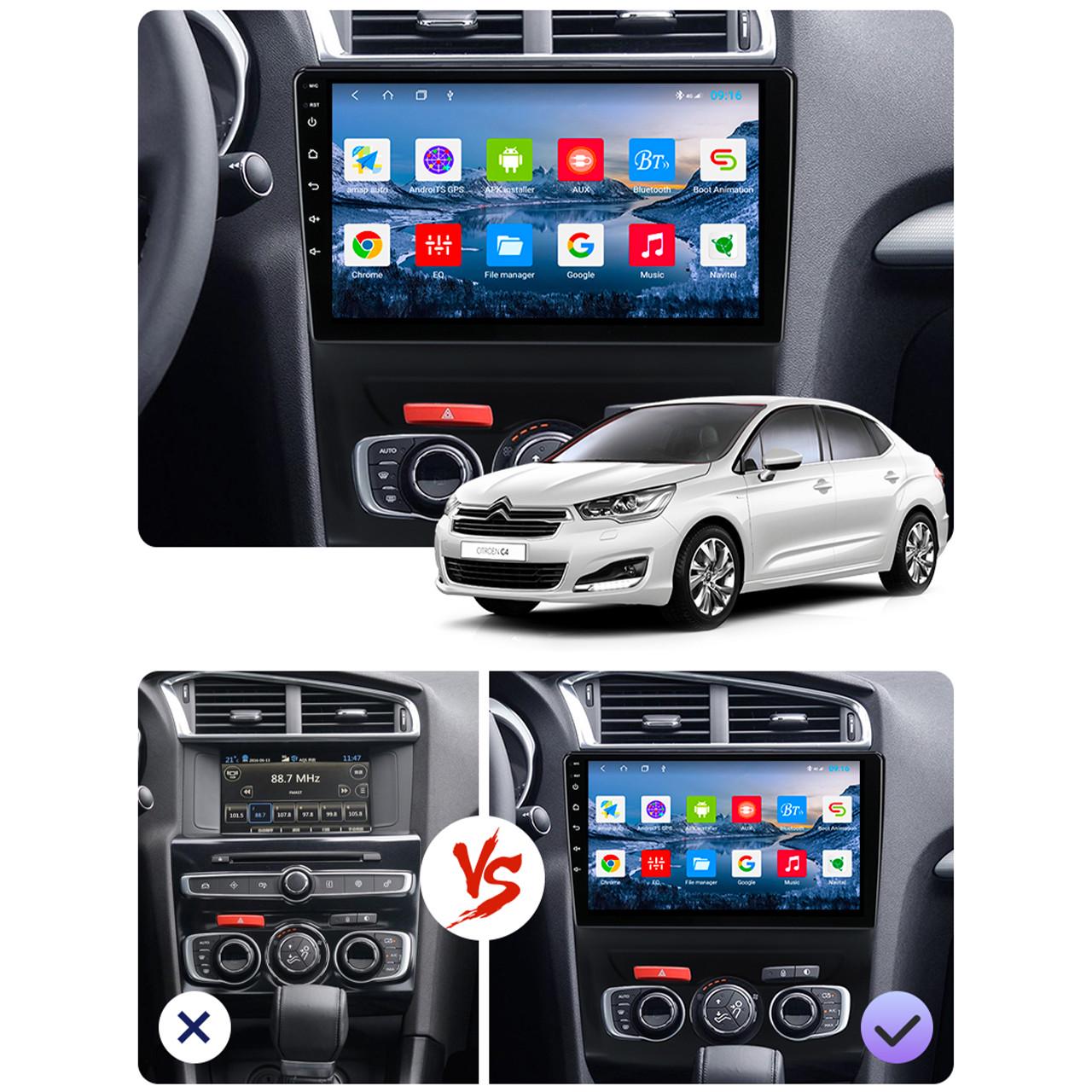 Магнитола штатная Lesko для Citroen C4 II Restyling 2015-н.в. 10" 4/32Gb/ 4G/ Wi-Fi/ CarPlay Premium GPS - фото 2