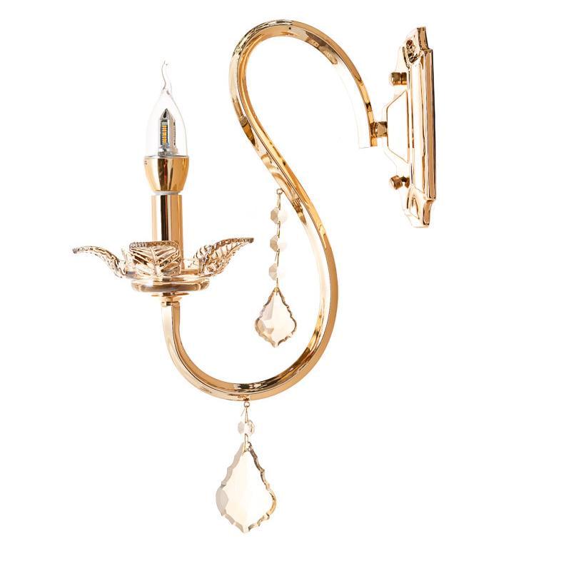 Бра настенное Light House ES-15886/1W Свеча Золото