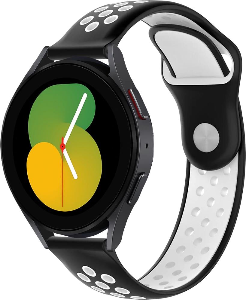 Ремінець Sport для Galaxy Watch 5 40 мм Black/White (29186-1E) Ремінець Sport для Galaxy Watch 5 40 мм Black/White (29186-1E)