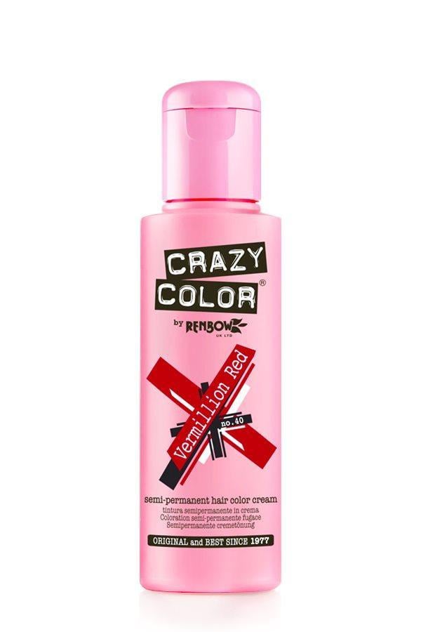 Тинт-краска для волос CRAZY COLOR 40 Vermillion Red 100 мл