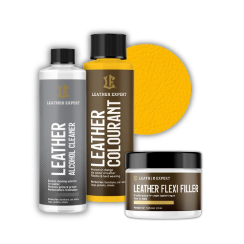 Набір для легкої реставрації шкіряного салону Leather Expert 020 Golden Yellow