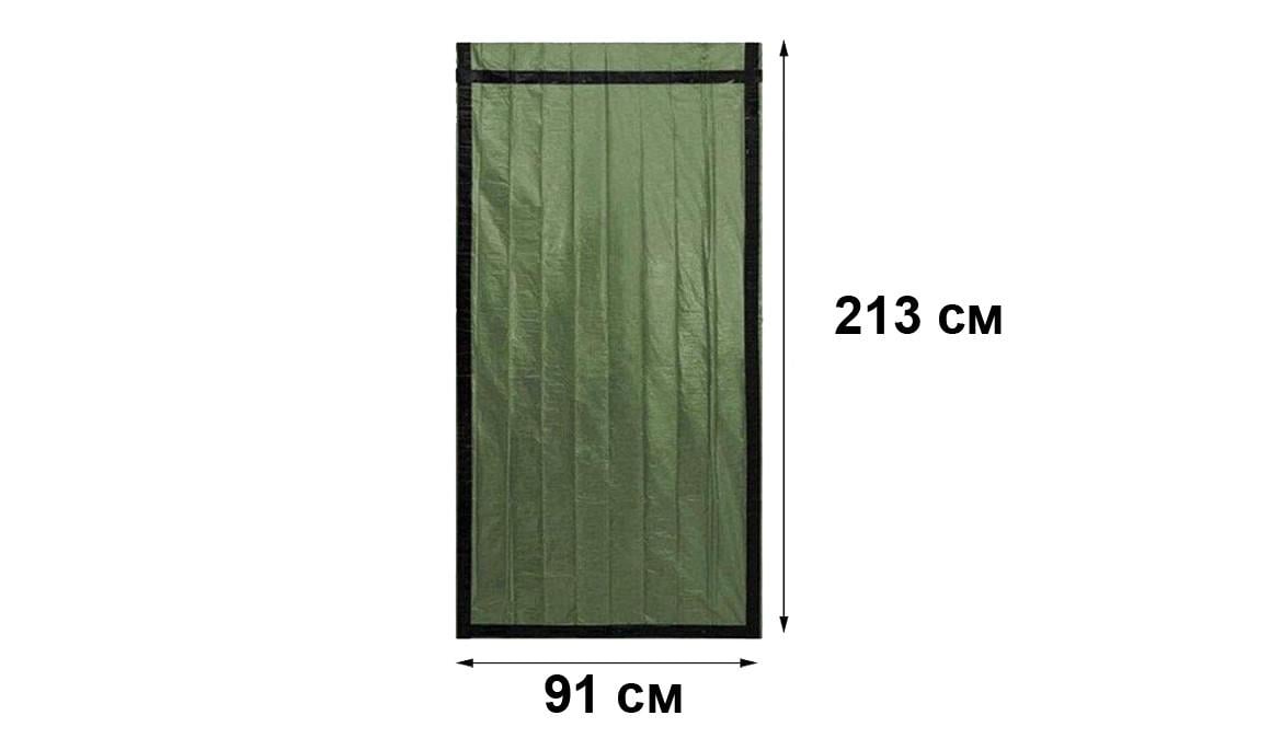 Спасательный спальный термомешок водонепроницаемый 213х93 см Олива/Серебро (2422050526) - фото 2 Спасательный спальный термомешок водонепроницаемый 213х93 см Олива/Серебро (2422050526) - фото 2