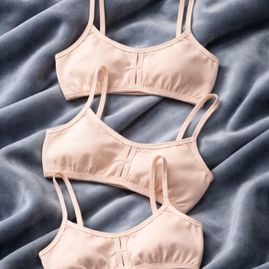 Набір топів для дівчинки-підлітка BAYKAR р. 6 158-164 см 11-12 років 3 шт. Бежевий (4016-03)