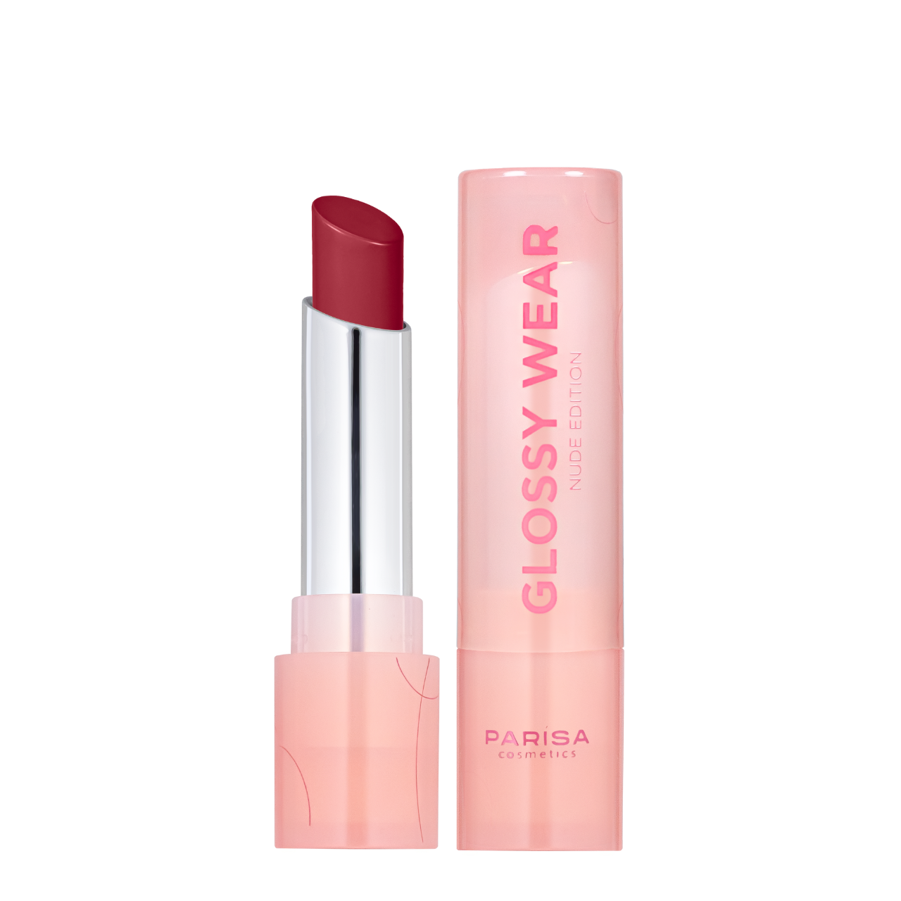 Помада для губ зволожувальна Parisa Cosmetics Glossy Wear PGW-06 604 Petal rose Червоно-коричневий (13350385)