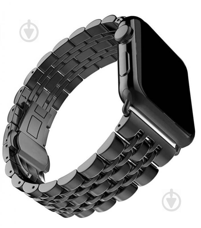 Браслет BeWatch для Apple Watch series 3 | 4 | 5 | 6 с шириной корпуса 38|40mm Link стальной Черный (1021401) Браслет BeWatch для Apple Watch series 3 | 4 | 5 | 6 с шириной корпуса 38|40mm Link стальной Черный (1021401)