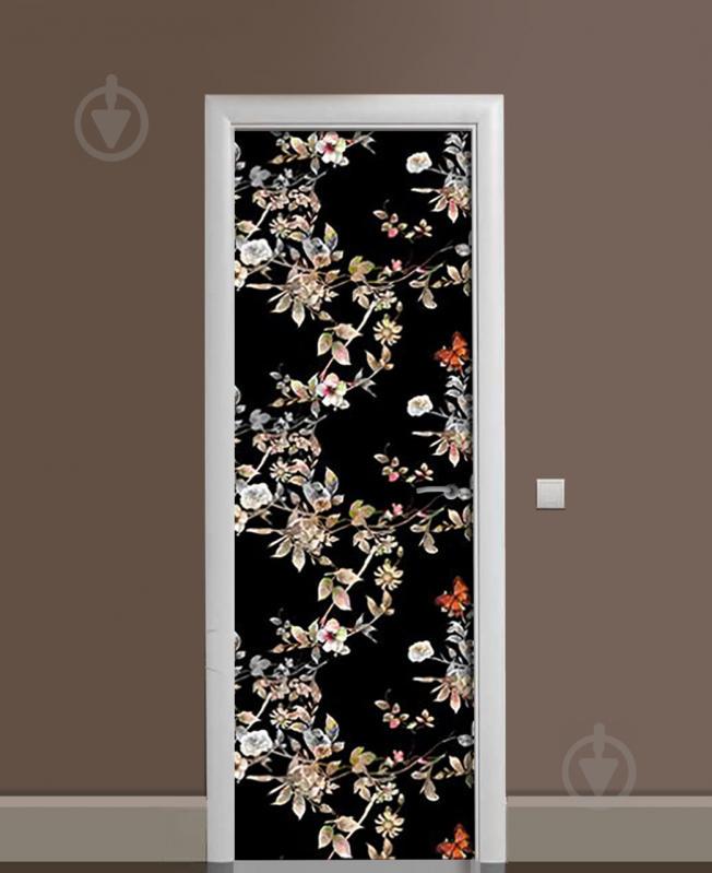 Наклейка на дверь Zatarga «Ночь в саду» 650х2000 мм виниловая 3Д наклейка декор самоклеящаяся Наклейка на дверь Zatarga «Ночь в саду» 650х2000 мм виниловая 3Д наклейка декор самоклеящаяся